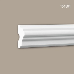 Weiße PROFHOME Wand- und Friesleiste, 25er Set (50m), Zubehör für Paneele.