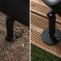 Paulmann LED Gartenspot Shira, anthrazit, Montage im Erdreich und auf Holzterrasse