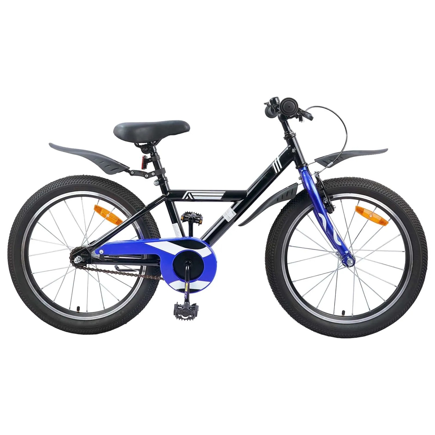 vidaXL Kinderfahrrad 18 Zoll für 5-7 Jahre Alt Schwarz 42009630