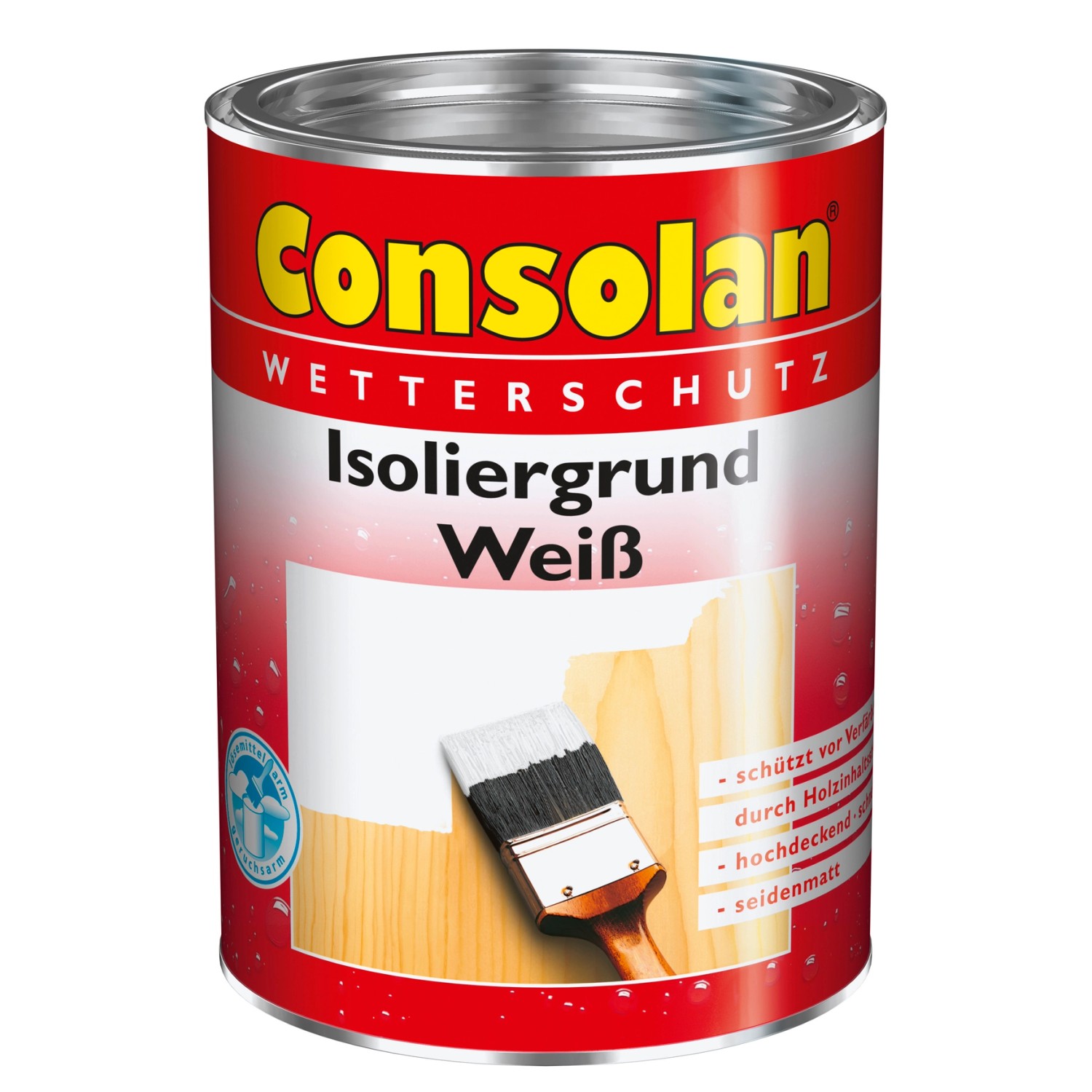 Consolan Isoliergrund Weiß seidenmatt 2,5 l