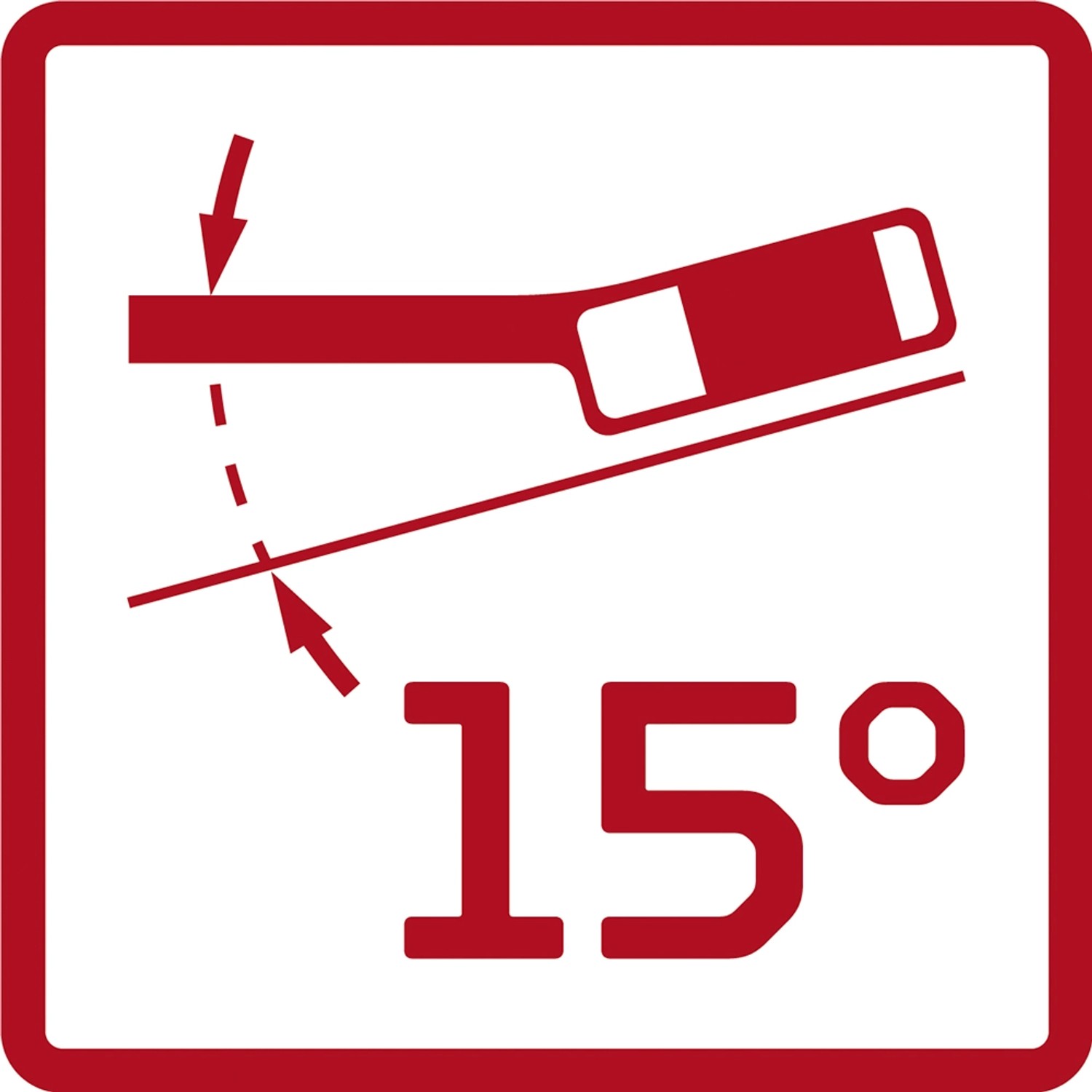 Symbol: 15° Winkel für Gedore Ringmaulschlüssel-Satz, Schlüssel & Abzieher.