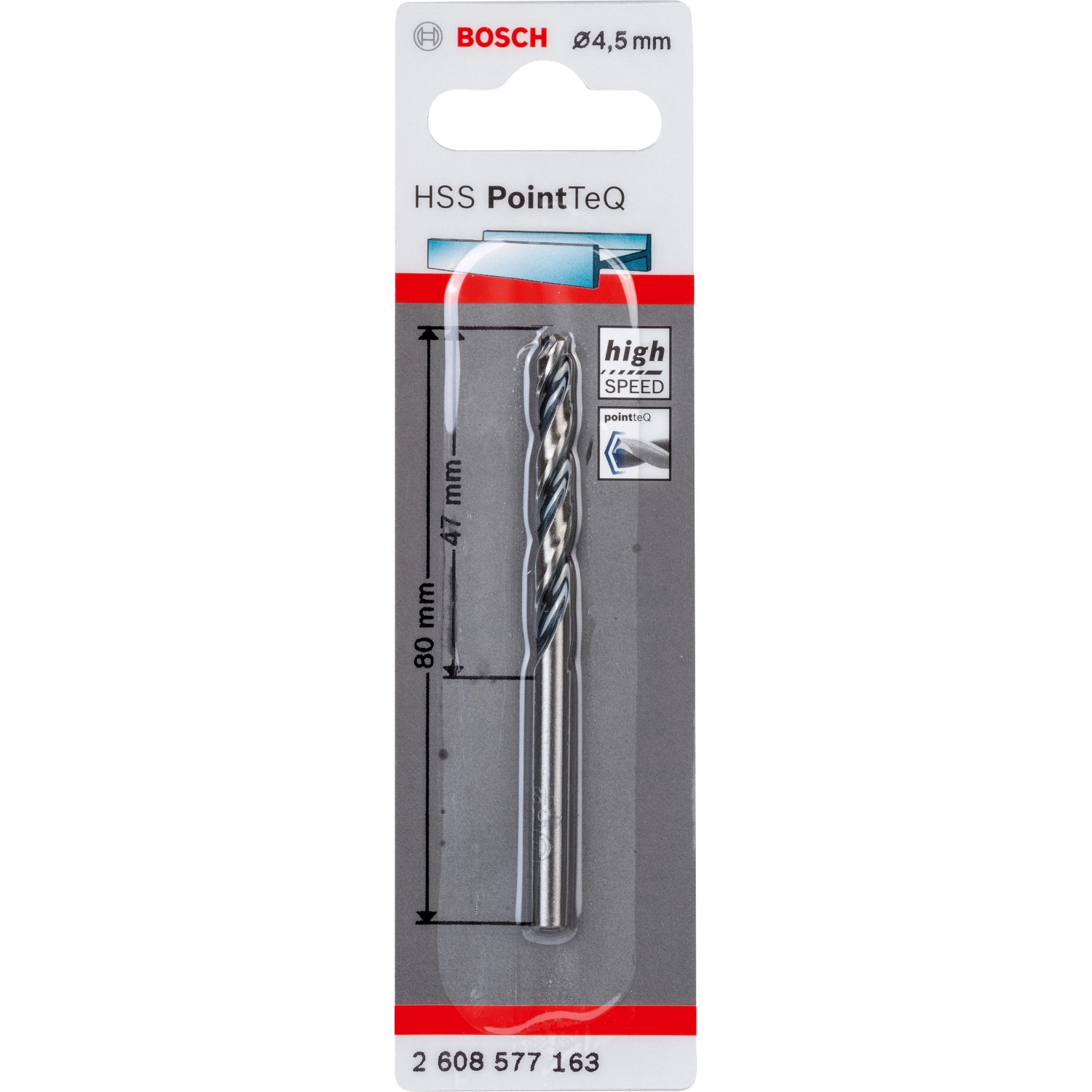 Bosch HSS-Spiralbohrer PointTeQ 4,5 mm günstig online kaufen