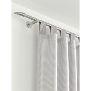 Gardinia Endstück Chicago Elypse, Edelstahloptik, für 20 mm Stangen. Zubehör für Stilgarnituren.