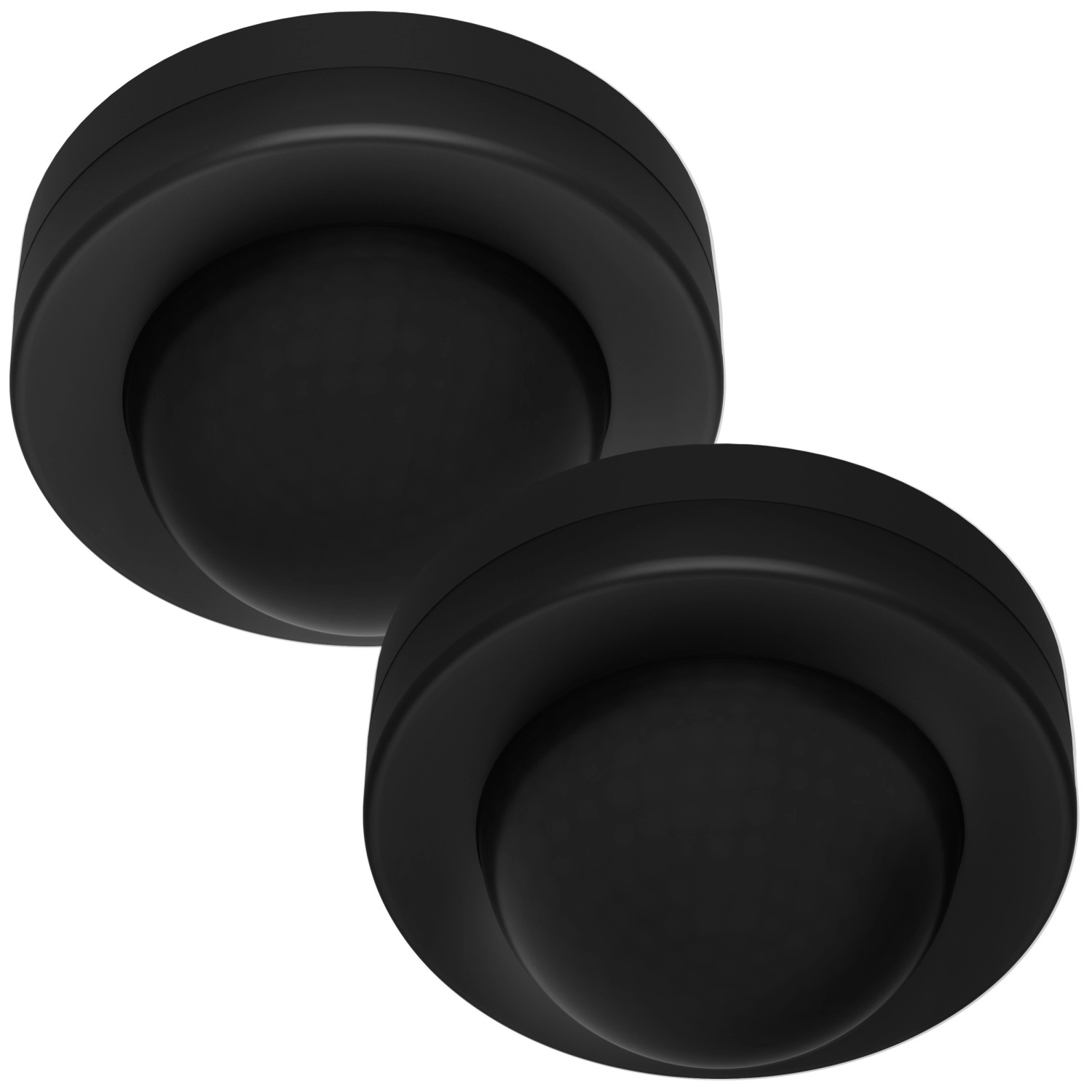 Oktaplex Jim 360 Grad Deckenbewegungsmelder 2er Set PIR-Sensor 8m Aufputz Schwarz