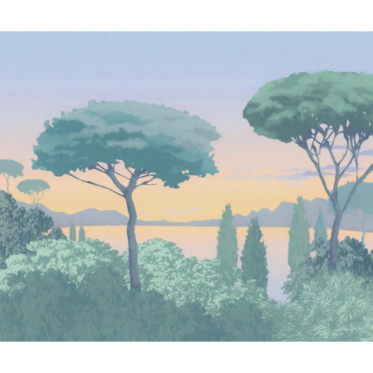 Komar Vliestapete Flaneur 300 cm x 250 cm günstig online kaufen