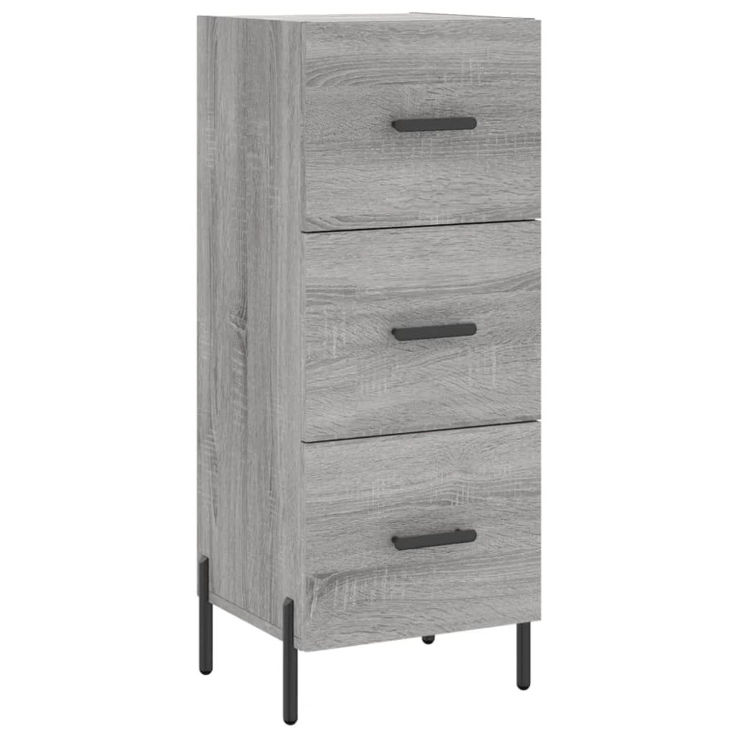 vidaXL Sideboard Grau Sonoma 34,5x34x90 cm Holzwerkstoff 828618 günstig online kaufen
