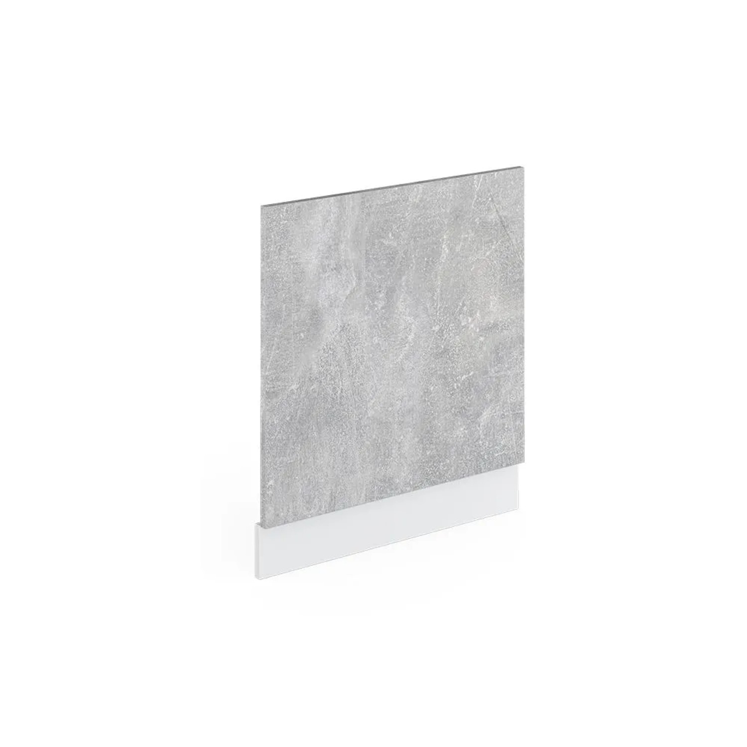 Vicco Frontblende R-Line Geschirrspüler Fronttür Beton Weiß 60 cm ohne Arbeitsplatte