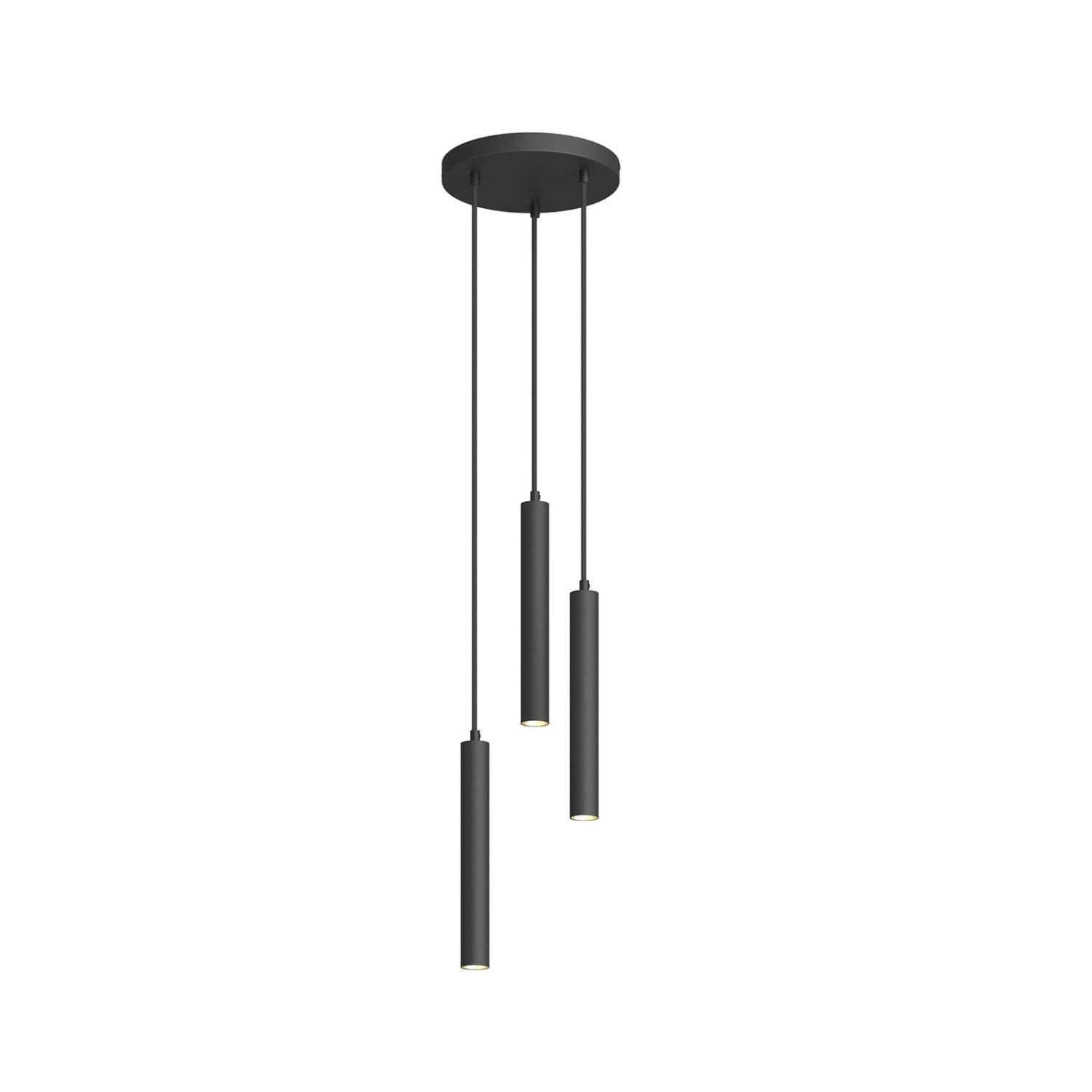 Arcchio LED Franka 9967054 Modern in Schwarz aus Aluminium 3-flammig Wohnzi günstig online kaufen