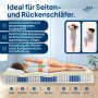 AM Qualitätsmatratze Visco-Taschenfederkern 90x200cm, H3. 7-Zonen für ergonomisches Liegen.
