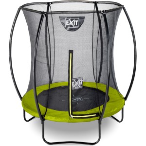 Grünes EXIT Silhouette Trampolin D183cm mit Sicherheitsnetz für den Garten.