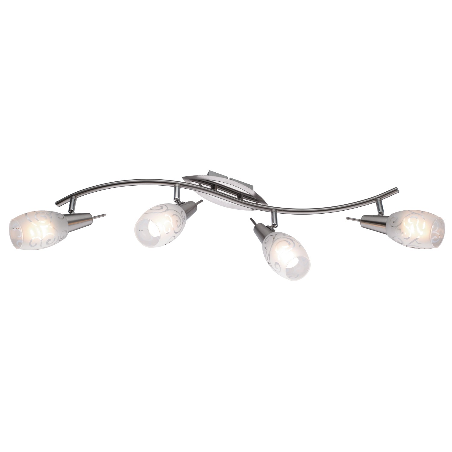 LED Spot Milazzo 4er Nickel inkl. E14 Leuchtmittel günstig online kaufen