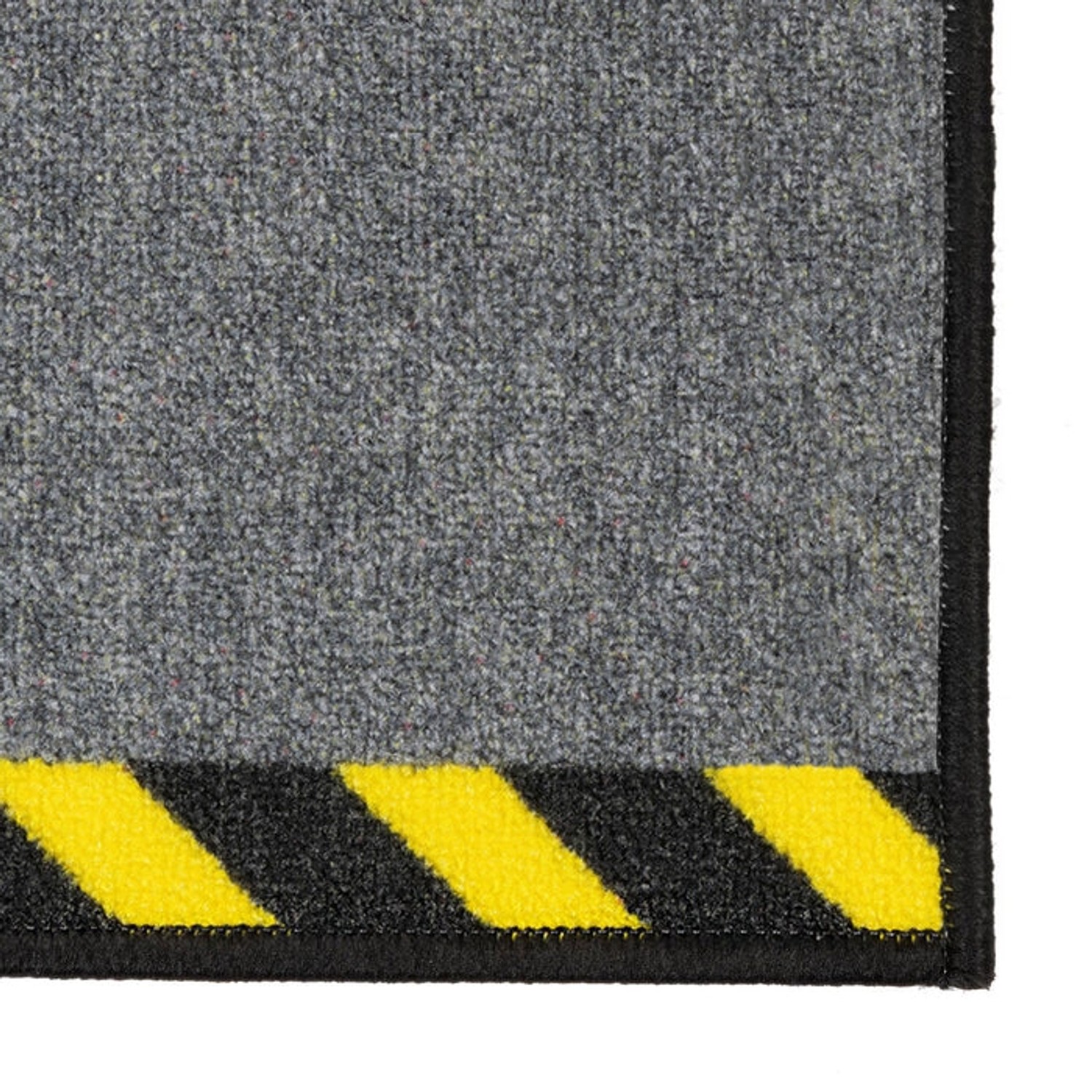 Karat Kabelmatte mit schwarz-gelber Warnumrandung, rutschhemmend, 40x400 cm.