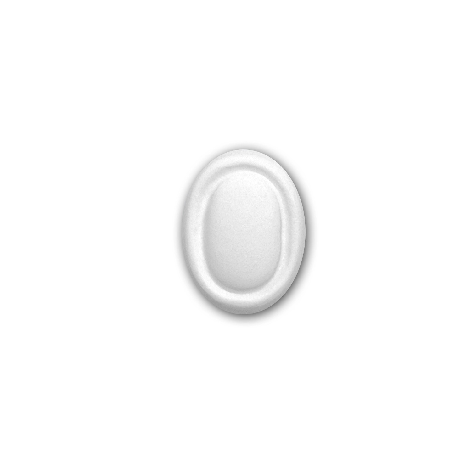 PROFHOME 160003 Zierelement dekoratives Element Stuckdekor aus Polyurethan 2,5 cm x 3,5 cm x 1,3 cm Weiß