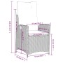 Verstellbarer Gartensessel mit Kissen, beigemischtes Poly Rattan, Teil eines 2er Sets.