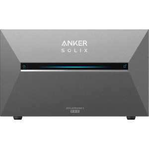 Anker Solix Solarbank 3 E2700 Pro für Balkonkraftwerke, graues Gehäuse.