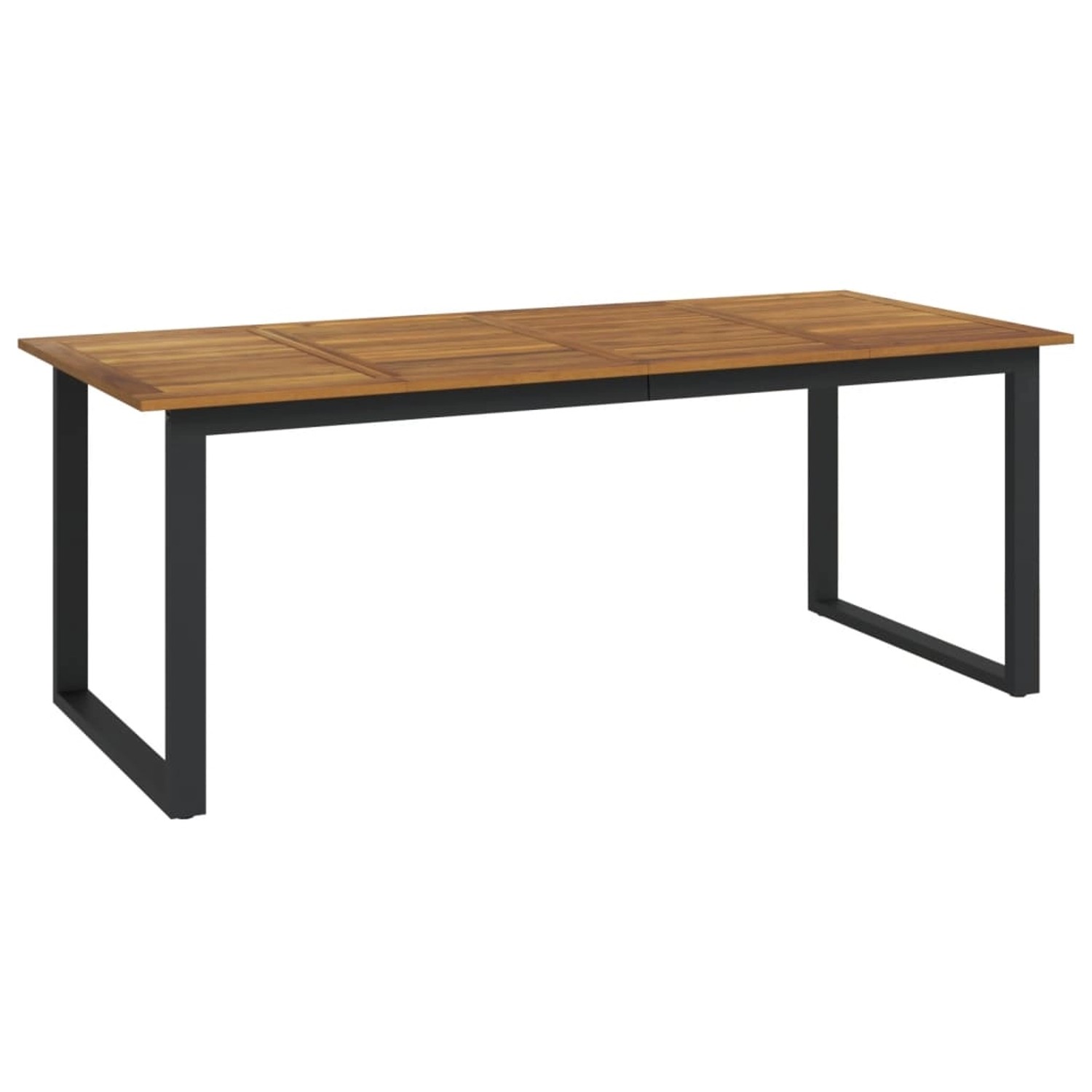 vidaXL Gartentisch mit Beinen in U-Form 200x90x75 cm Massivholz Akazie 3195 günstig online kaufen
