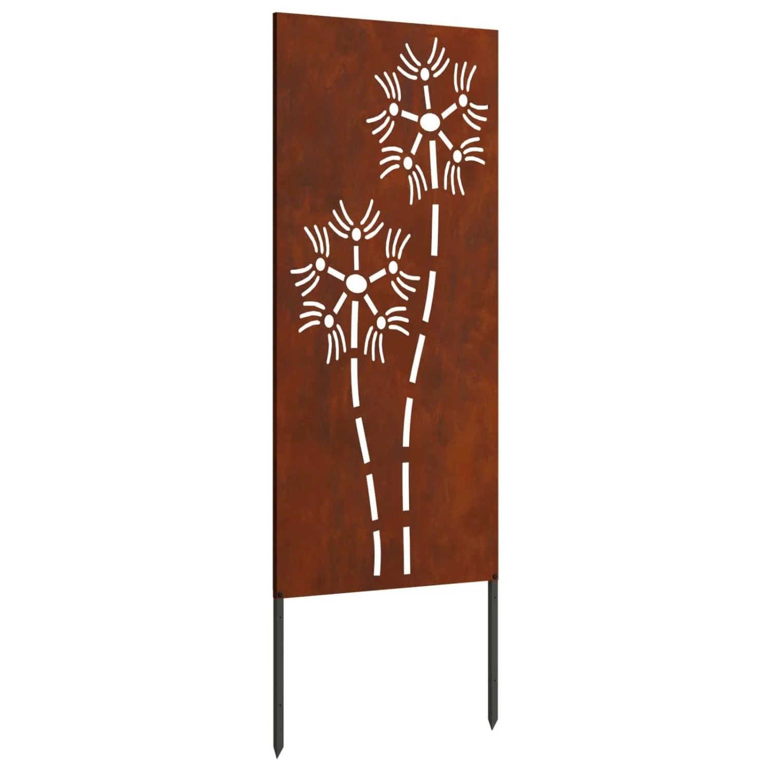 vidaXL Garten Sichtschutz-Leinwand Rostig 50 x 140 cm Wetterfeststahl 876286