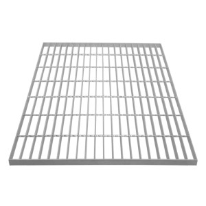 Verzinkter Gitterrost, 700x700mm, aus robustem Stahl für hohe Belastungen im Baubereich.