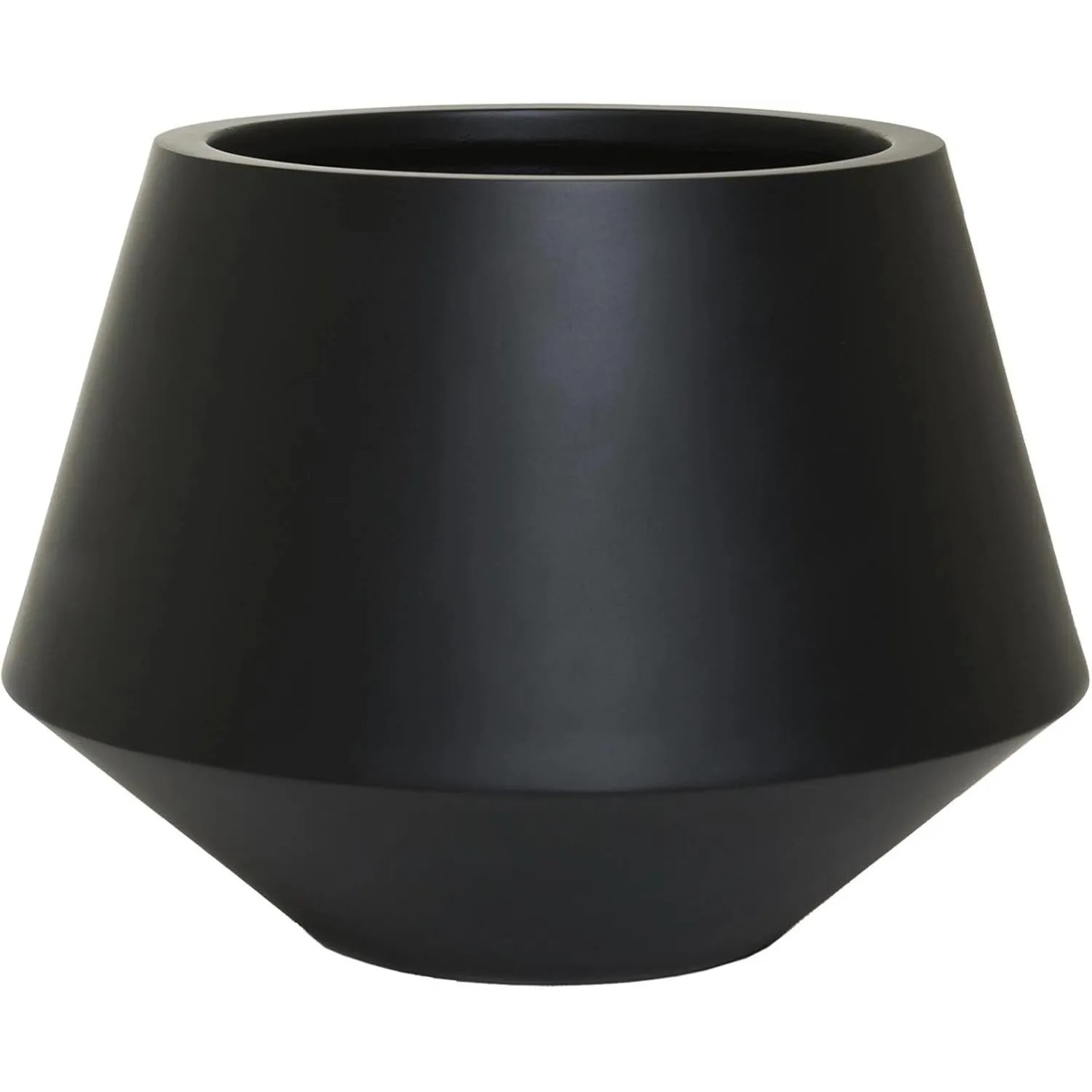Vivanno Blumentopf Berbelit 42 cm x 42 cm x 30 cm Schwarz