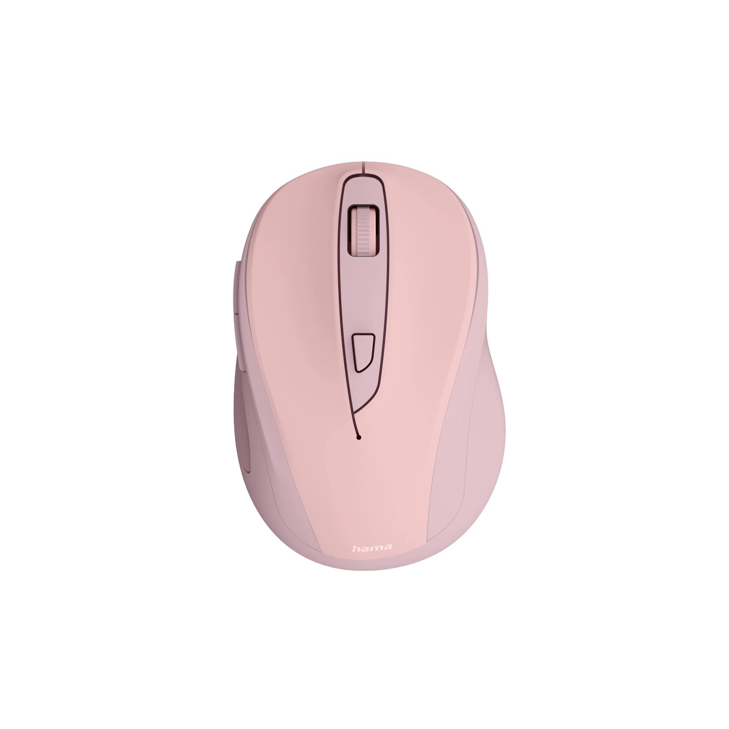 Hama Optische 6-Tasten-Funkmaus WM-400 Ergonomisch ohne Klickgeräusch Pink