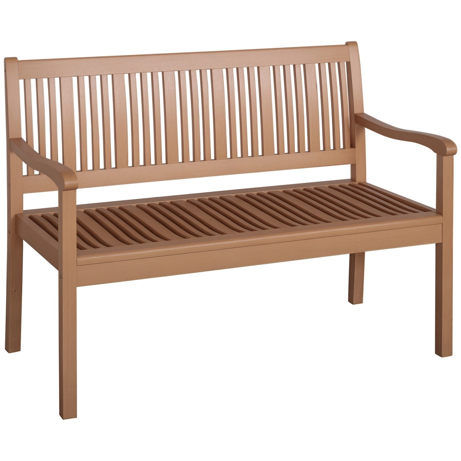 Outsunny Gartenstühle 2er-Set Pappelholz Beige 66L x 77,5B x 74,5H cm günstig online kaufen