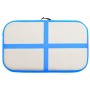 Aufblasbare Gymnastikmatte blau-weiß, 60x100 cm, ideal für Sport & Fitness.