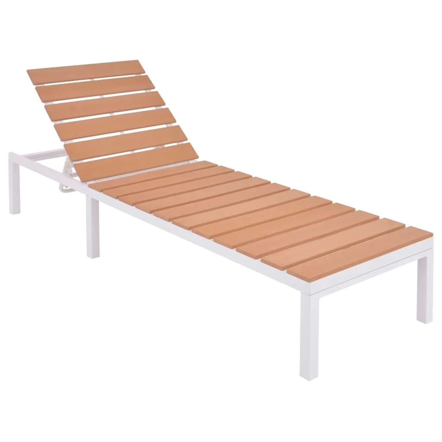 Furnicato Sonnenliege Aluminium Und Wpc Braun