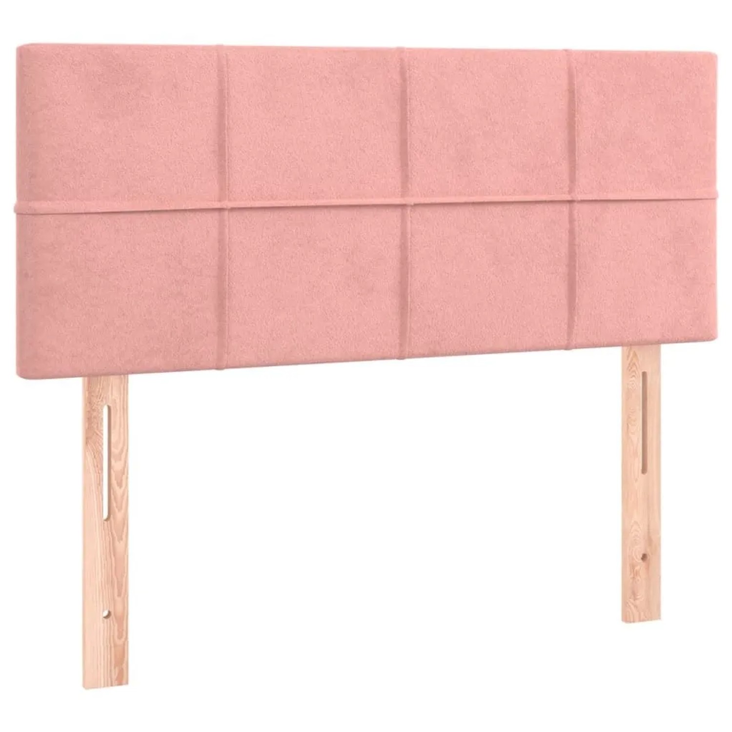 vidaXL Kopfteil Rosa 100x5x78/88 cm Samt 346045