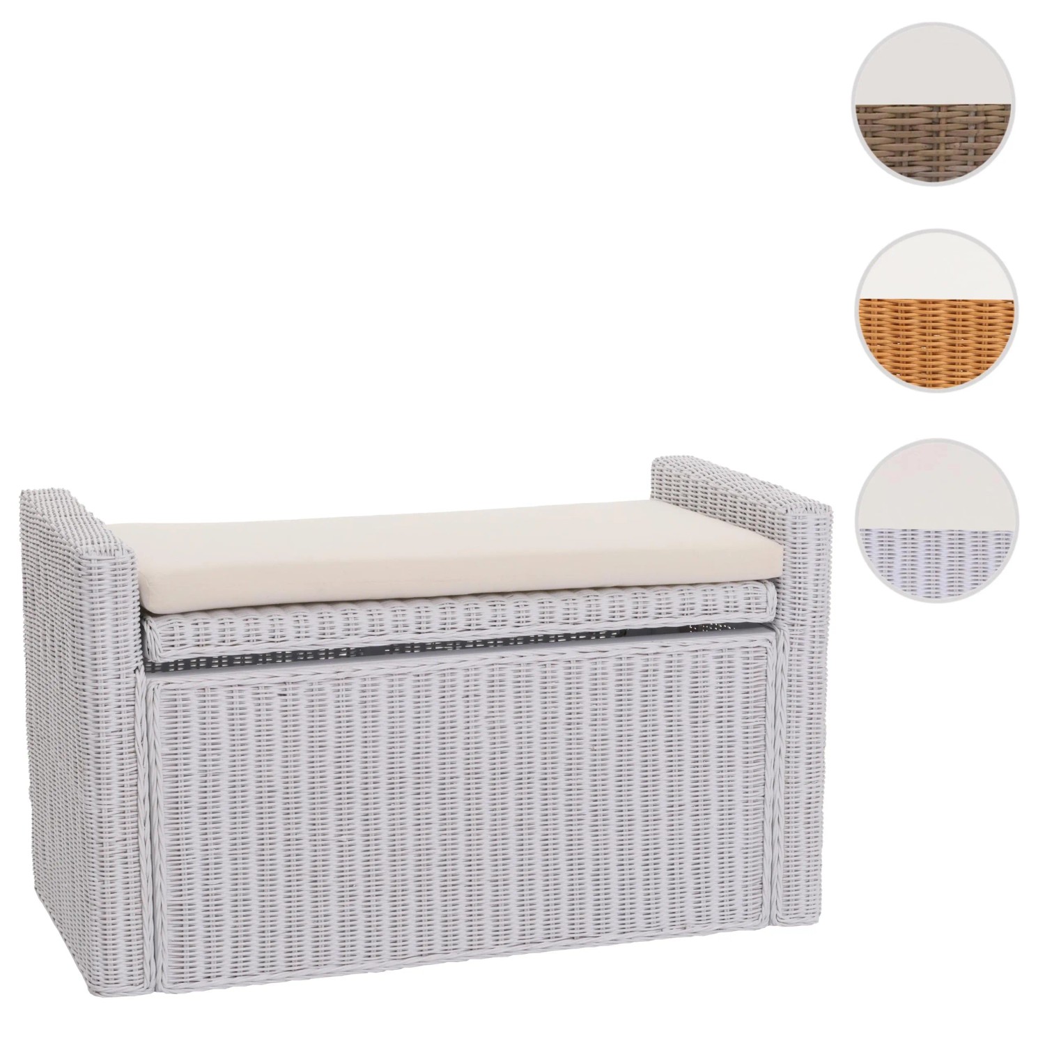 MCW Sitzbank mit Stauraum Genua Rattan Wei kaufen bei OBI