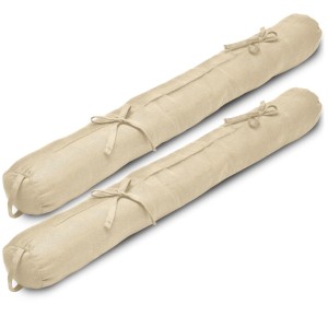 Beautissu Viento Zugluftstopper 10x120cm Creme 2tlg