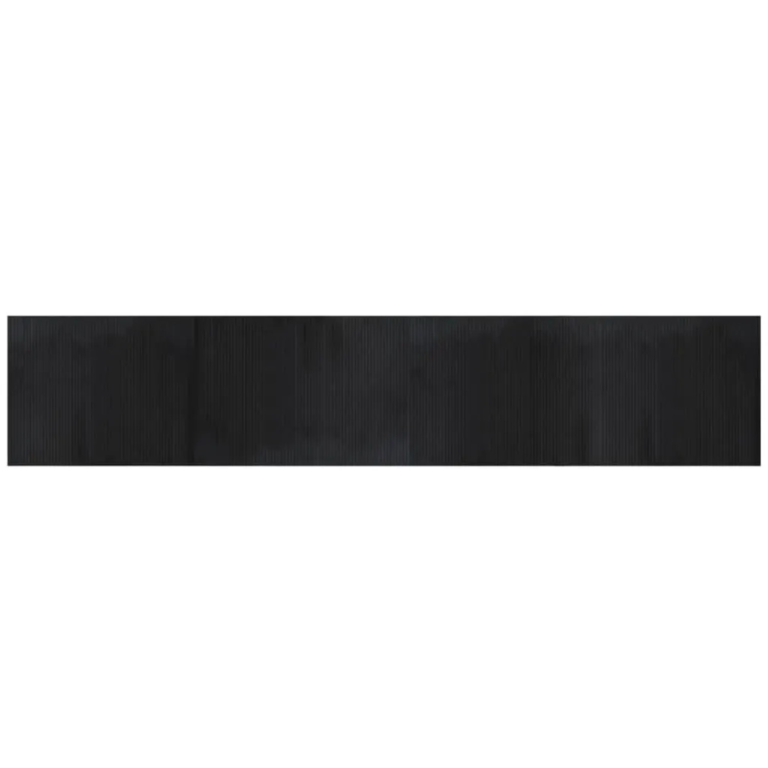 vidaXL Teppich Rechteckig Schwarz 80x400 cm Bambus 376786