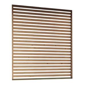 Karibu Seitenwand Lamellen Optik für Pavillon Kvadrat, Fichte Natur, 231x231 cm.
