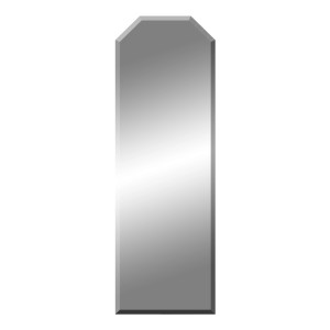 Rechteckiger Facettenspiegel Miro mit Facettenschliff, 30x90cm.