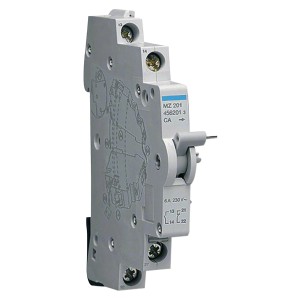 Hager Hilfskontakt mit Schließer/Öffner (6A) für Leitungsschutzschalter.