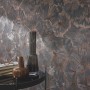 Guido Maria Kretschmer Vliestapete Shine Anthrazit mit floralem Muster und Matt-Glanz-Effekt.