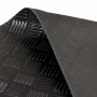 Schwarze KARAT Gummimatte Karo, 100x200 cm, rutschfest, für Gewerbe & Industrie.