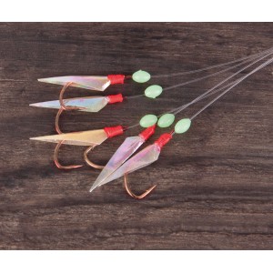 Westline Heringsvorfach mit 5 Haken und Fischhaut für optimalen Fang beim Angeln.