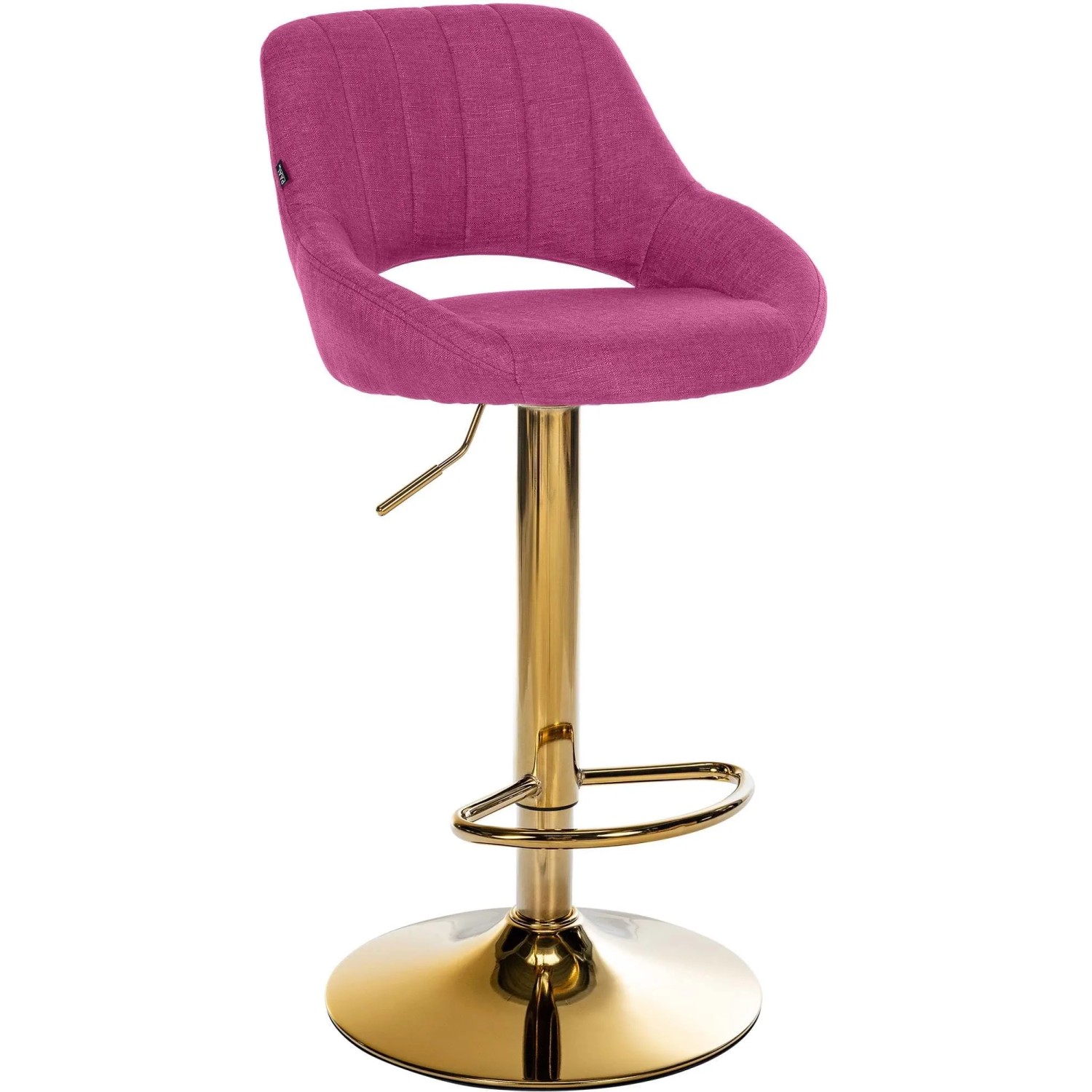 CLP Barhocker Milet Stoff Lila/Gold