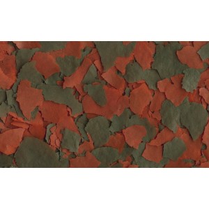 Tetra Cichlid XL Flakes: Großflocken Fischfutter für Cichliden, rote und grüne Flocken.