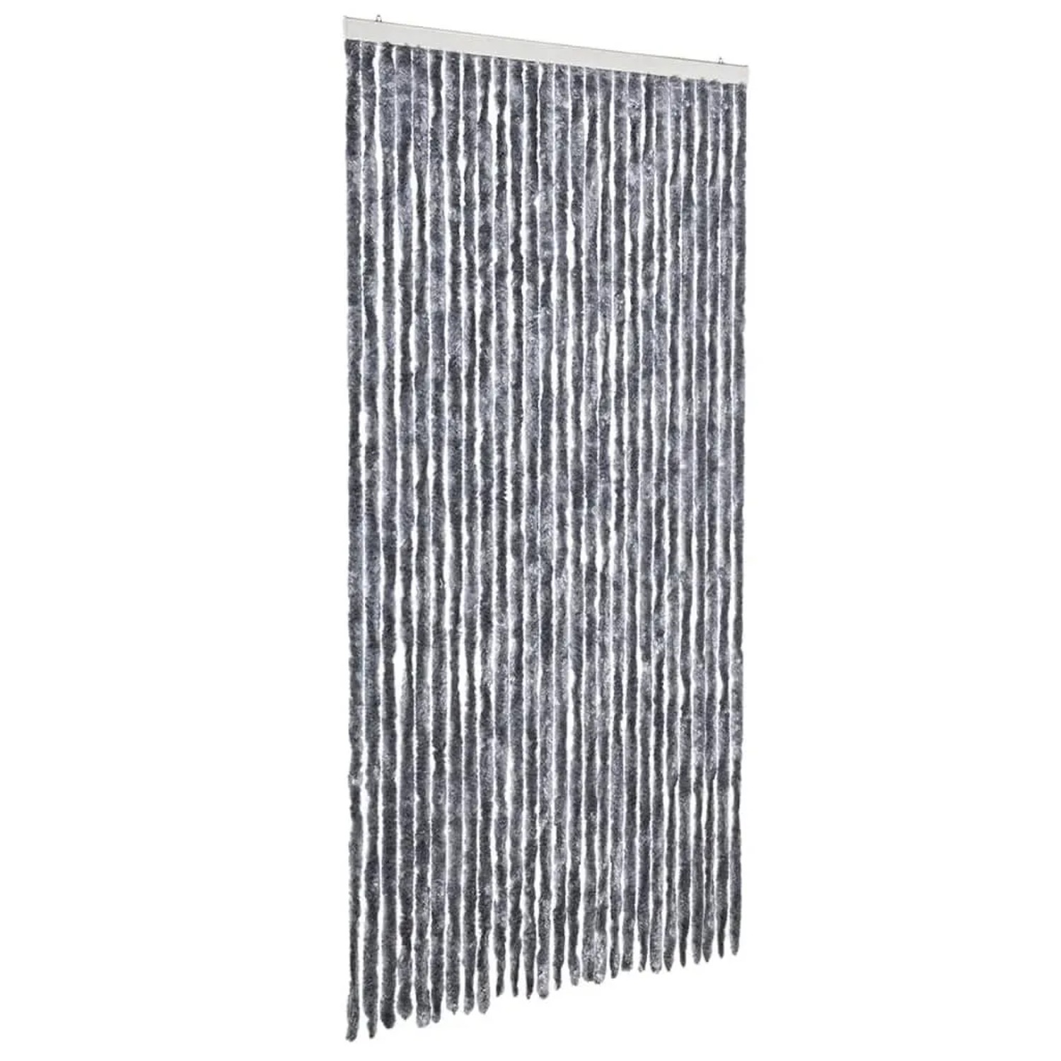 vidaXL Insektenschutz-Vorhang Silbern 118x220 cm Chenille 315140