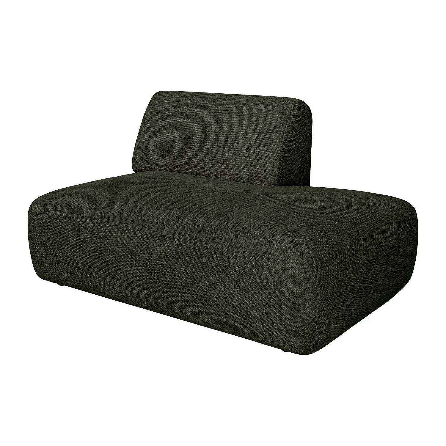Vente-unique Recamiere Ohne Schlaffunktion Pogni Grün 130 cm