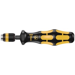 Wera ESD Kraftform Drehmomentschraubendreher, schwarz-gelb, einstellbar, mit Schnellwechselfutter für präzise Arbeiten.