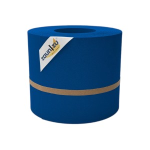 zaunzu Sichtschutz Premium Enzianblau, 26m Rolle für Doppelstabmattenzaun.