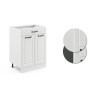 Vicco Küchenunterschrank R-Line, Landhausstil, weiß, 60 cm breit, mit Schublade, ohne Arbeitsplatte.
