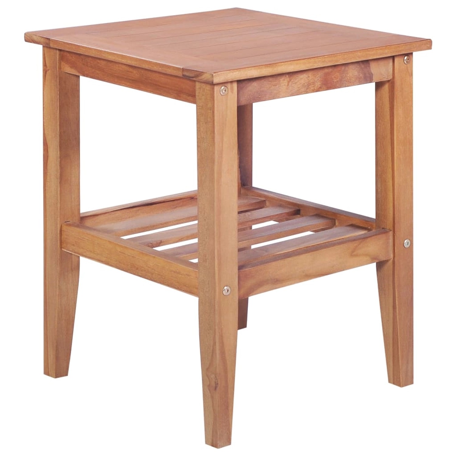 vidaXL Couchtisch 40x40x50 cm Quadratisch Massivholz Teak 44737