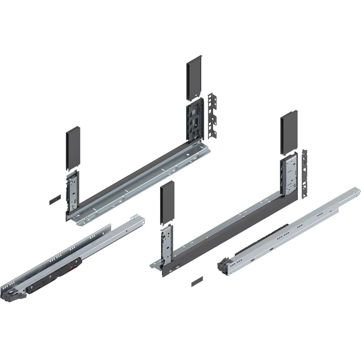 Blum Schubladensystem Legrabox free Höhe C Tip-On Vollauszug 600 mm 70 kg Oriongrau
