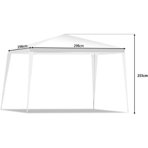 Costway 3 x 3 m Faltpavillon Partyzelt mit Heringen & Windseilen