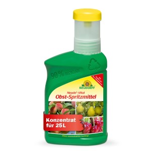 Neudorff Neudo-Vital Obst-Spritzmittel, 250ml Flasche mit Obstmotiven, zur Pflanzenstärkung.