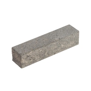 Diephaus Palisade Limos Piccolo, weiß-schwarzer Mauerstein 40x10x10 cm, gestrahlt für Einfassungen.