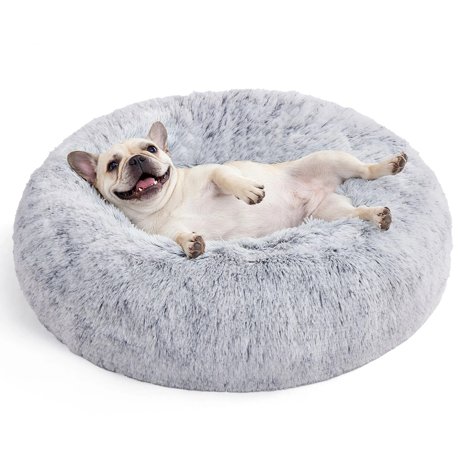 Feandrea Hundebett Flauschig 70 cm Grau